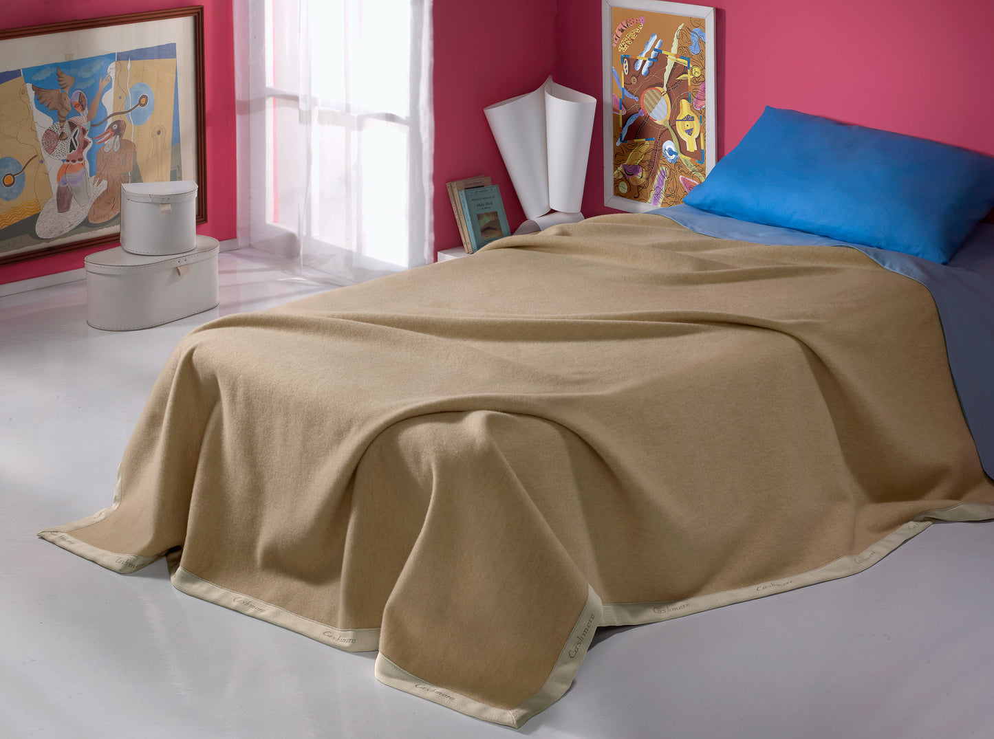 DENISE CRADLE BLANKET | Cashmere and merino wool