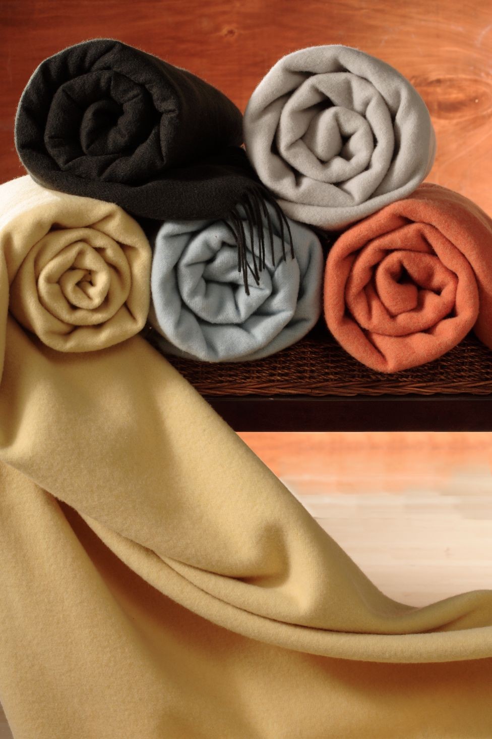DOUBLE BLANKET DENISE | Cashmere and merino wool